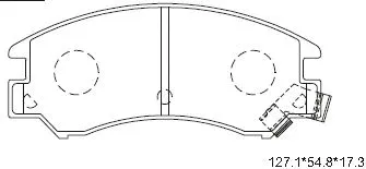 Kit de plaquettes de frein, frein à disque ASIMCO KD3763