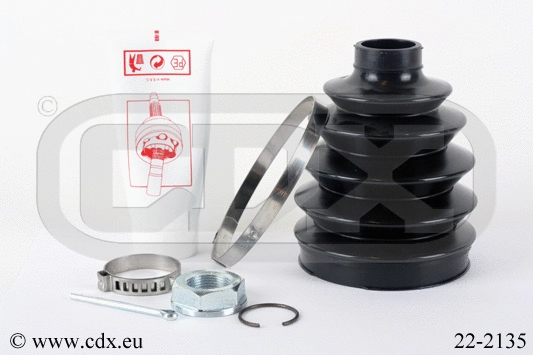Jeu de joints-soufflets, arbre de commande CDX 22-2135