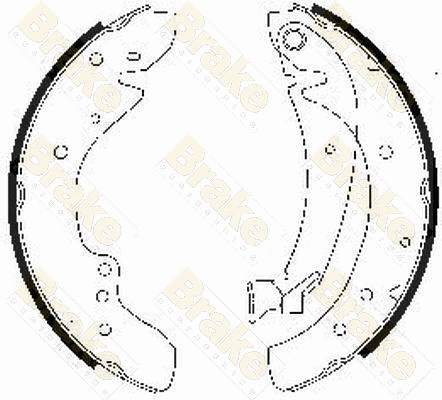 Jeu de mâchoires de frein Brake ENGINEERING SH2487
