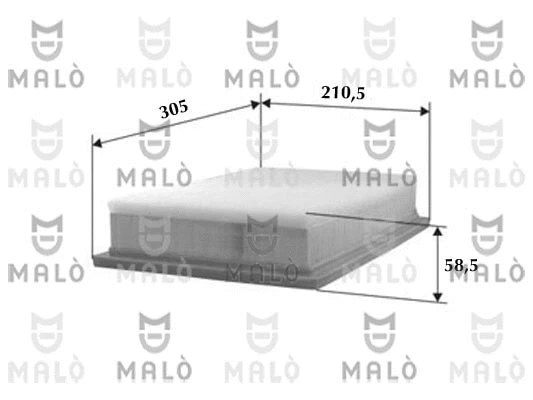 Filtre à air AKRON-MALÒ 1500091