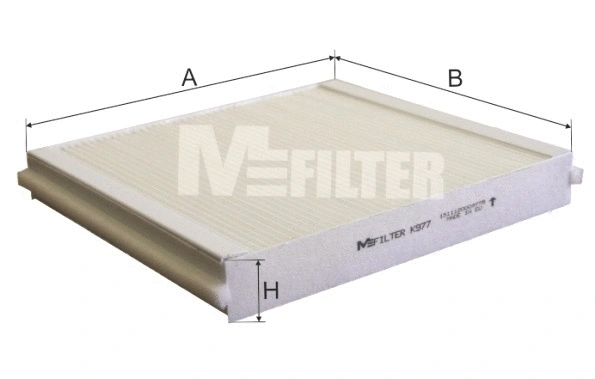 Filtre, air de l'habitacle MFILTER K 977