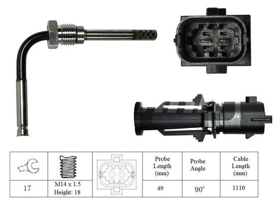 Capteur, température des gaz LEMARK LXT156