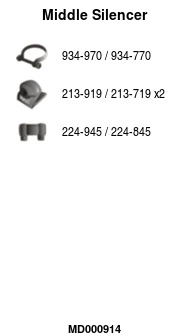Silencieux central FA1 MD000914