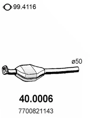 Catalyseur ASSO 40.0006
