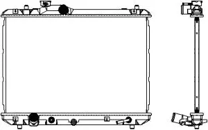 Radiateur, refroidissement du moteur SAKURA Automotive 3431-8507