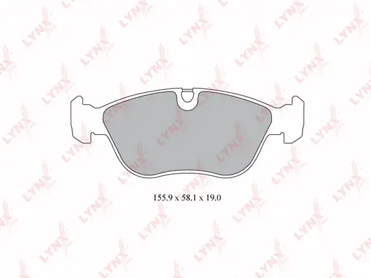 Kit de plaquettes de frein, frein à disque LYNXAUTO BD-7810