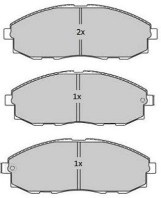 Kit de plaquettes de frein, frein à disque FREMAX FBP-1758