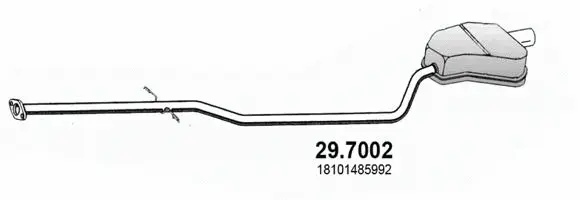 Silencieux arrière ASSO 29.7002