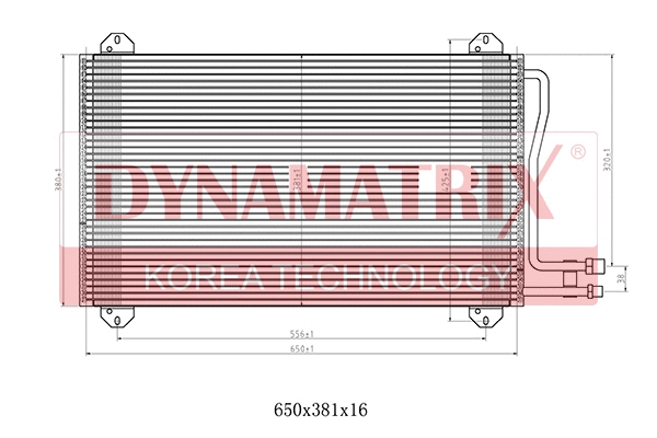 Condenseur, climatisation DYNAMATRIX DR94225