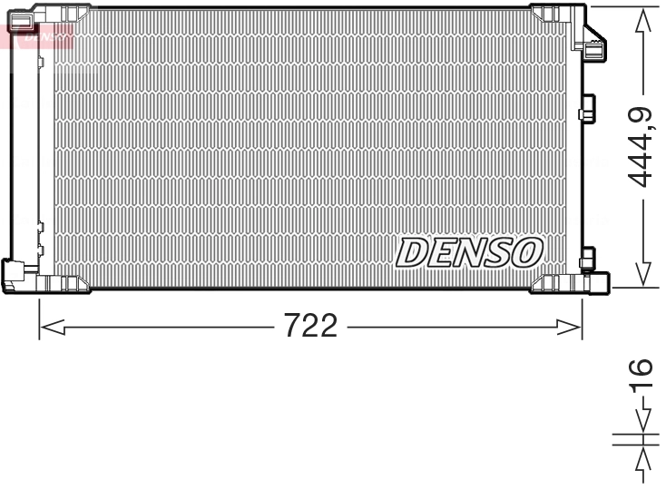 Condenseur, climatisation DENSO DCN51019