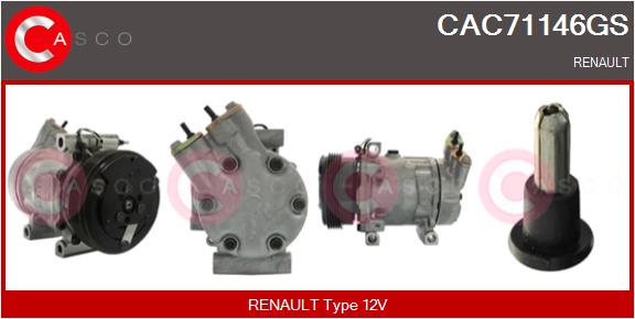Compresseur, climatisation CASCO CAC71146GS