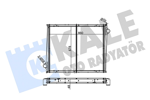 Radiateur, refroidissement du moteur KALE OTO RADYATÖR 350295