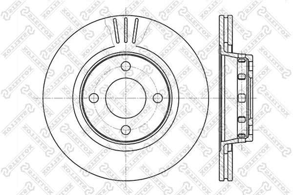 Disque de frein STELLOX 6020-4740V-SX
