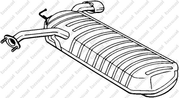 Silencieux arrière KLOKKERHOLM 169-039