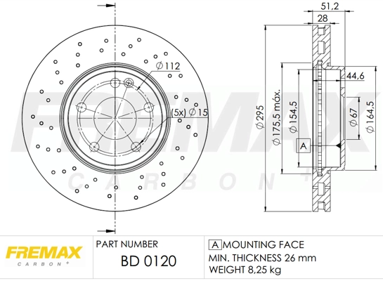 Disque de frein FREMAX BD-0120