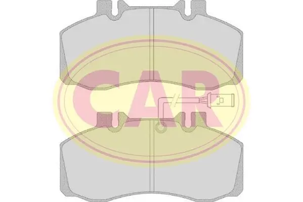 Kit de plaquettes de frein, frein à disque CAR PNT067