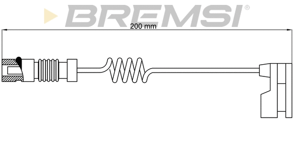 Contact d'avertissement, usure des plaquettes de frein BREMSI WI0620