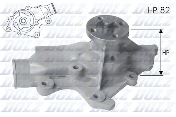 Pompe à eau, refroidissement du moteur DOLZ J201