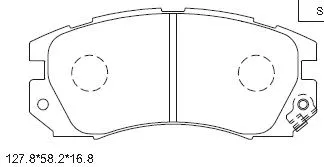 Kit de plaquettes de frein, frein à disque ASIMCO KD3781