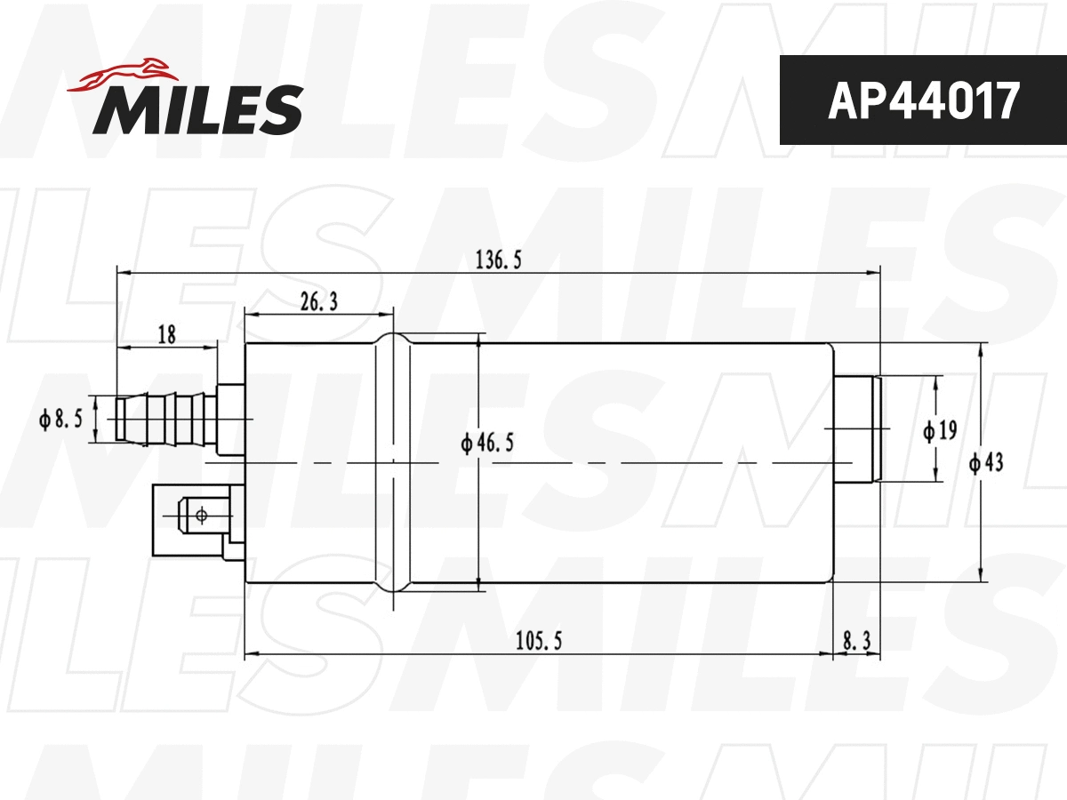 Pompe à carburant MILES AP44017