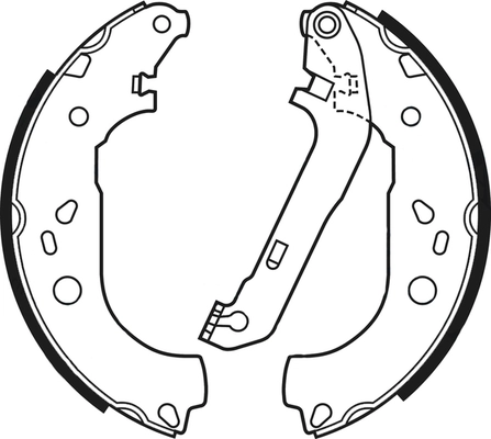 Jeu de mâchoires de frein ABTEX ABS4087