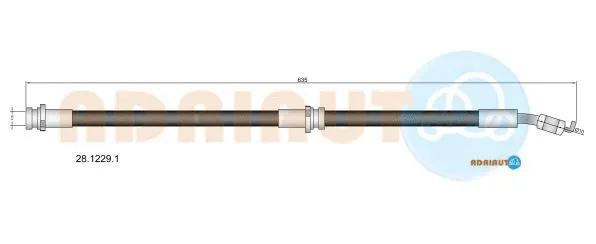 Flexible de frein ADRIAUTO 28.1229.1
