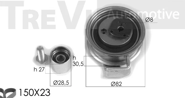 Kit de courroie crantée TREVI AUTOMOTIVE KD1327