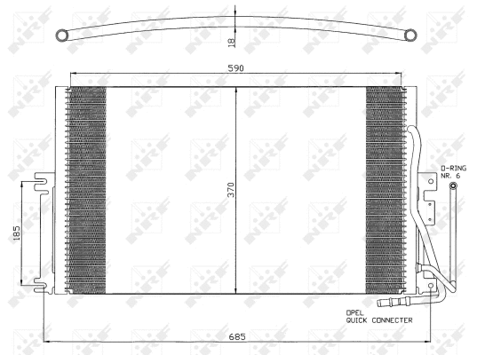 Condenseur, climatisation NRF 35342