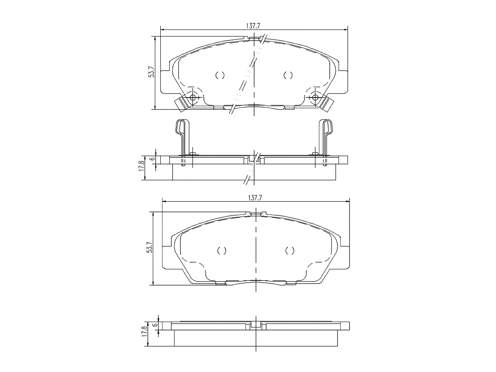 Kit de plaquettes de frein, frein à disque A.Z. Meisterteile AZMT-44-022-1418