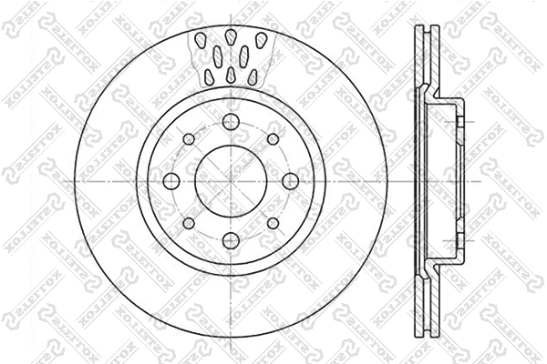 Disque de frein STELLOX 6020-9921V-SX