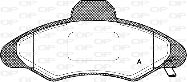 Kit de plaquettes de frein, frein à disque OPEN PARTS BPA0331.04