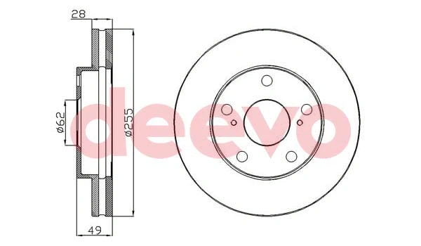 Disque de frein DEEVO BD30200