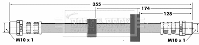 Flexible de frein BORG & BECK BBH6425