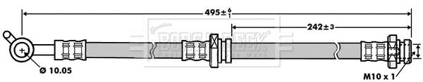Flexible de frein BORG & BECK BBH7161
