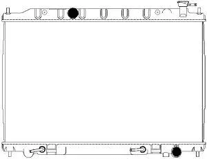 Radiateur, refroidissement du moteur SAKURA Automotive 3341-1036