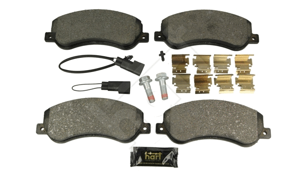 Kit de plaquettes de frein, frein à disque HART 249 005