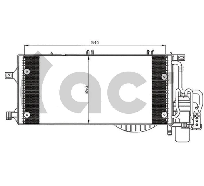 Condenseur, climatisation ACR 300590
