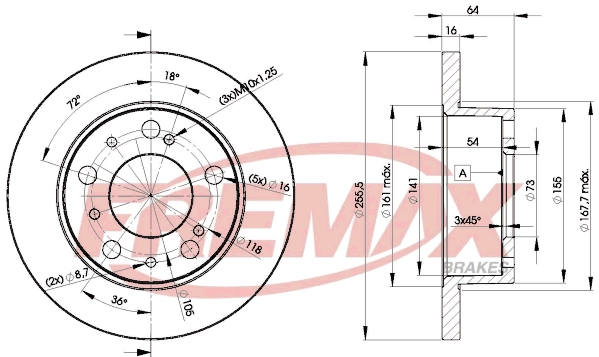 Disque de frein FREMAX BD-4693