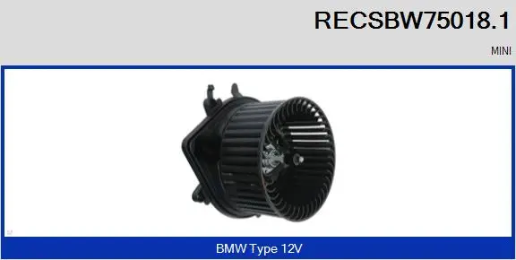 Pulseur d'air habitacle RECOFICIAL RECSBW75018.1