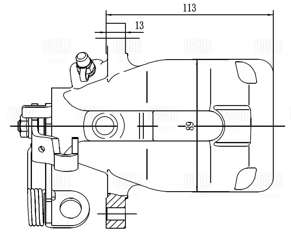 Étrier de frein TRIALLI CF 550120