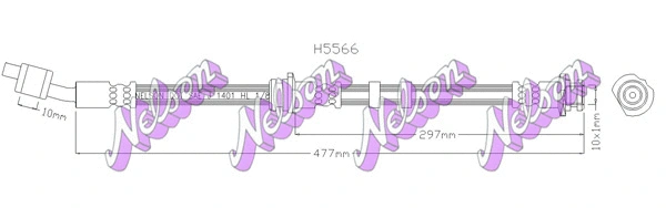 Flexible de frein KAWE H5566