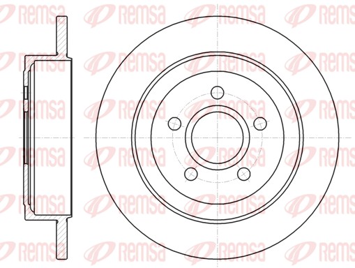 Disque de frein REMSA 61364.00