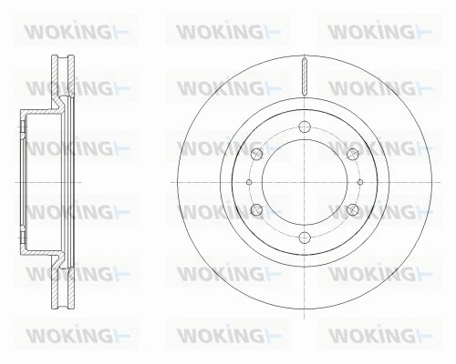 Disque de frein WOKING D62527.10