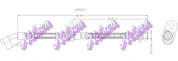 Flexible de frein KAWE H5223