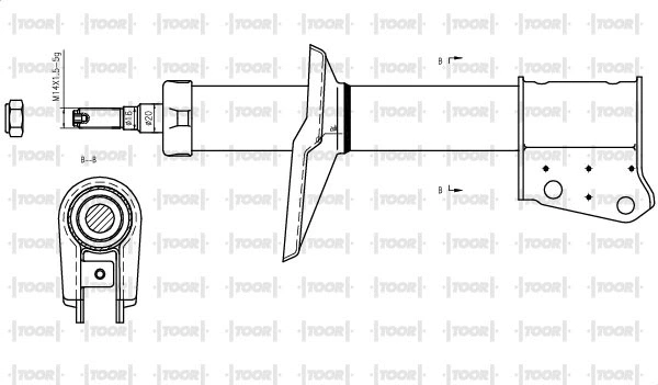 Amortisseur TOOR SG16610