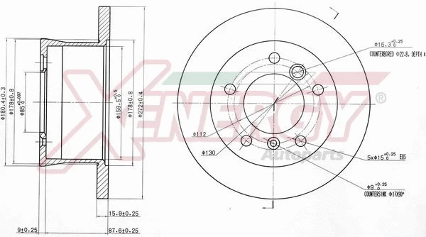 Disque de frein AP XENERGY X601125