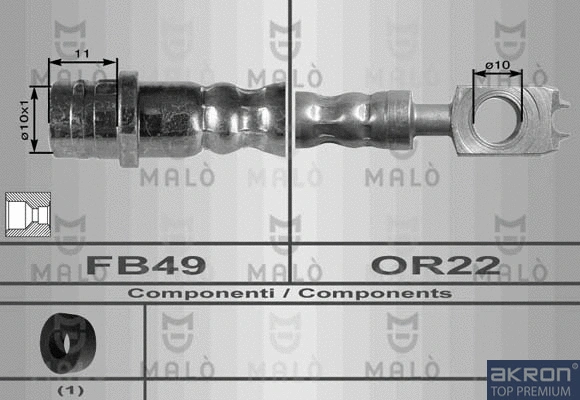 Flexible de frein AKRON-MALÒ 8616