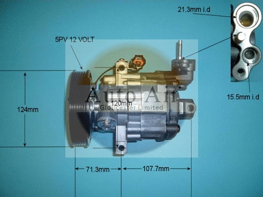 Compresseur, climatisation AUTO AIR GLOUCESTER 14-1453