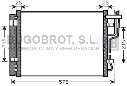 Condenseur, climatisation BUGOBROT 62-HY5189