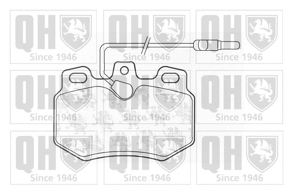 Kit de plaquettes de frein, frein à disque QUINTON HAZELL BP407